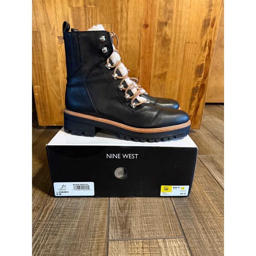 Nine West Ivani 3 Combat Boots Sz. 9